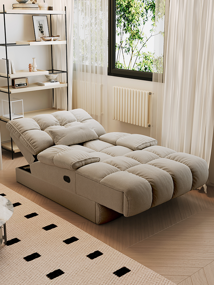 品洛电动贵妃躺椅懒人客厅主卧卧室阳台猫抓布单独贵妃椅单人沙发