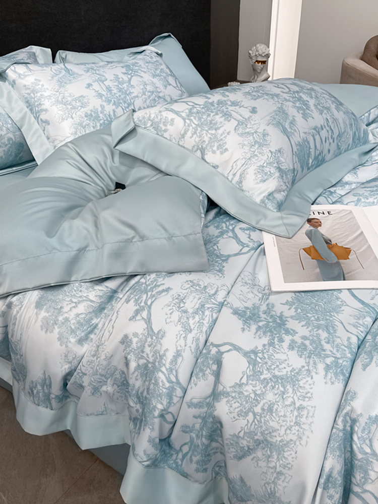 高级感四季冰丝被套单件被罩丝滑单双人150x200宿舍三件套200x230