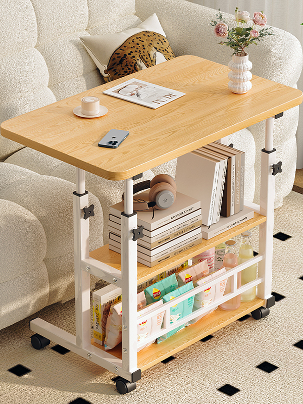 床边桌学生家用卧室宿舍学习简约小型懒人书桌可升降可移动电脑桌