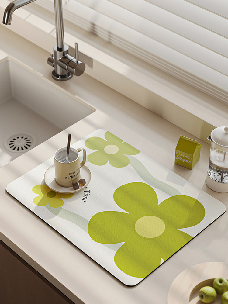 厨房台面沥水垫保护垫桌面吸水垫卫生间洗手台水池防滑免洗控水垫,居家布艺,厨房地垫,淘宝优惠券,粉丝福利购,淘宝优惠卷