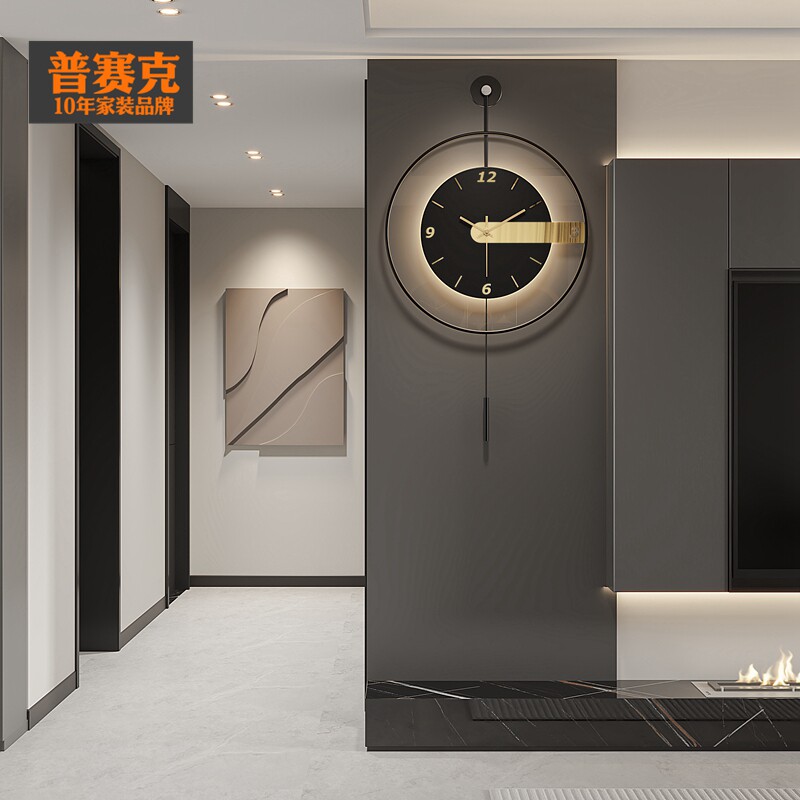 钟表挂钟客厅2025新款轻奢创意家用餐桌简约现代大气个性装饰时钟