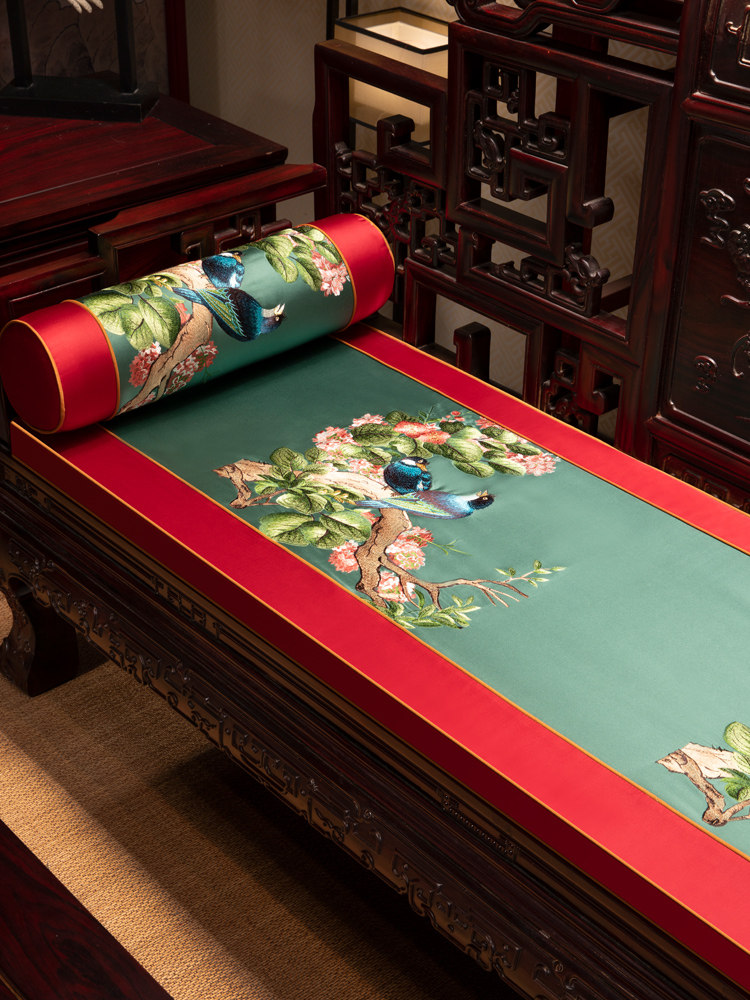 红木沙发垫中国实木乳胶坐垫罗汉床垫套海绵垫防滑通用四季