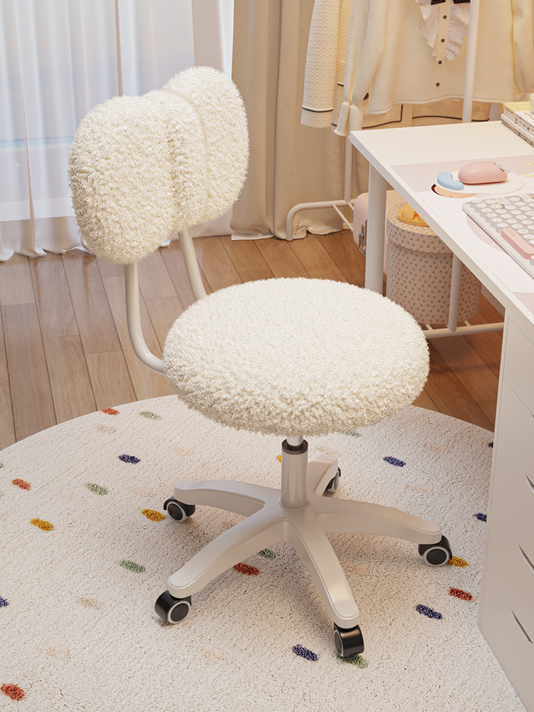 轻奢化妆凳卧室梳妆凳现代简约小户型家用梳妆台化妆凳带轮子凳子