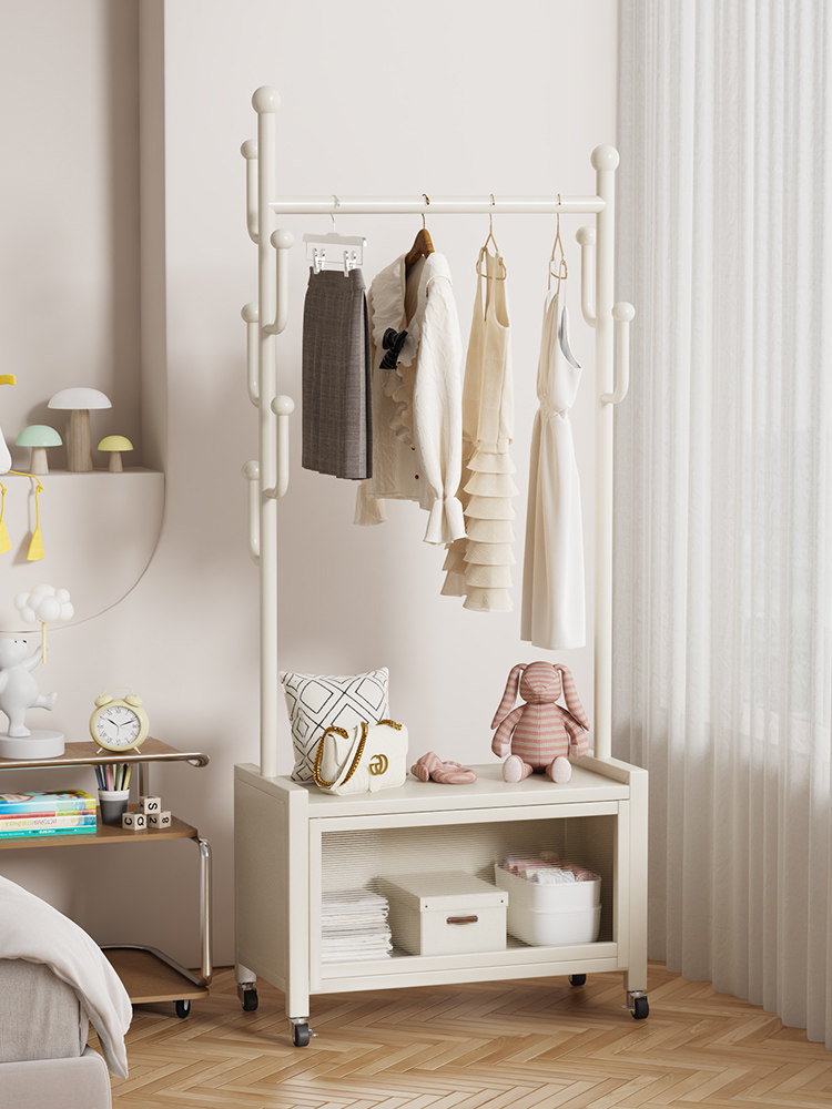 卧室挂衣架落地简易金属置物架子可移动家用阳台晾衣杆客厅衣帽架,住宅家具,衣帽架,淘宝优惠券,粉丝福利购,淘宝优惠卷