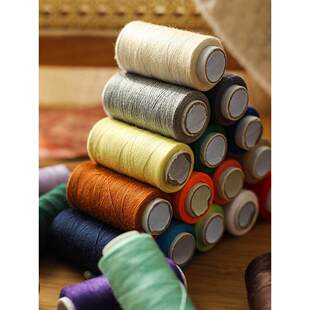 家用白线团手工衣服彩色小卷手缝针线套装缝纫机缝衣的黑线红线黑