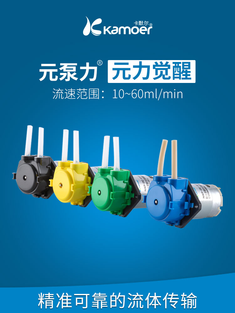 卡默尔蠕动泵12v泵水泵泵头液体泵循环泵24伏电机实验室NKP抽水泵