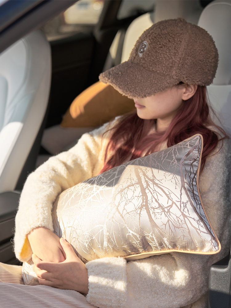 轻奢高级感客厅沙发抱枕睡觉靠垫办公室座椅子护腰垫靠背套不含芯