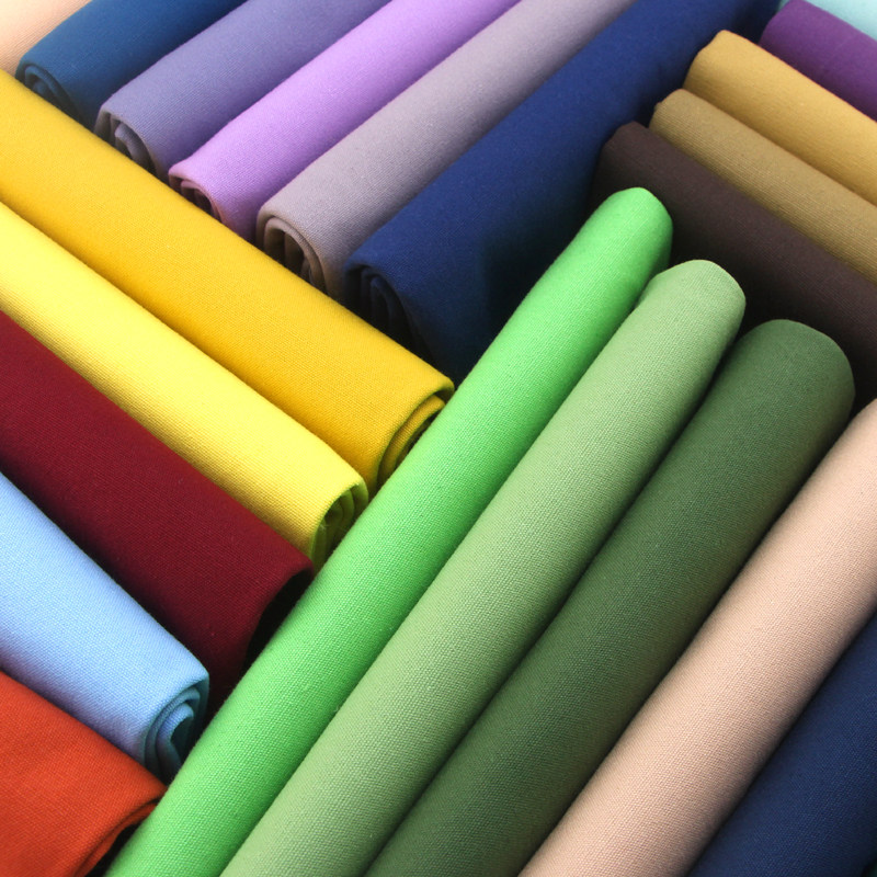 纯色8安纯棉细帆布沙发窗帘服装布艺手工DIY面料幅宽150CM半米价图片