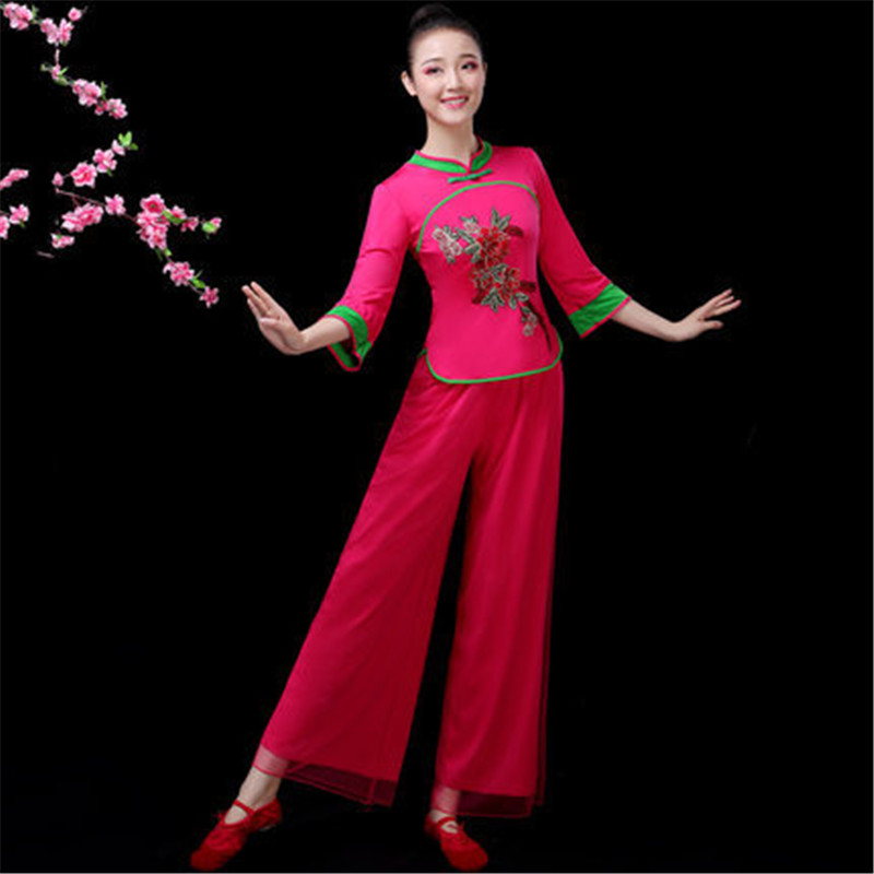 新款杨丽萍广场舞服装秧歌服表演出服2024年新款套装扇子舞民族舞