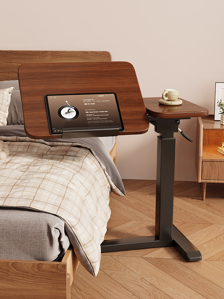 床边桌可移动升降折叠电脑桌简易出租屋升降工作台小型家用小边几,住宅家具,床边桌,淘宝优惠券,粉丝福利购,淘宝优惠卷