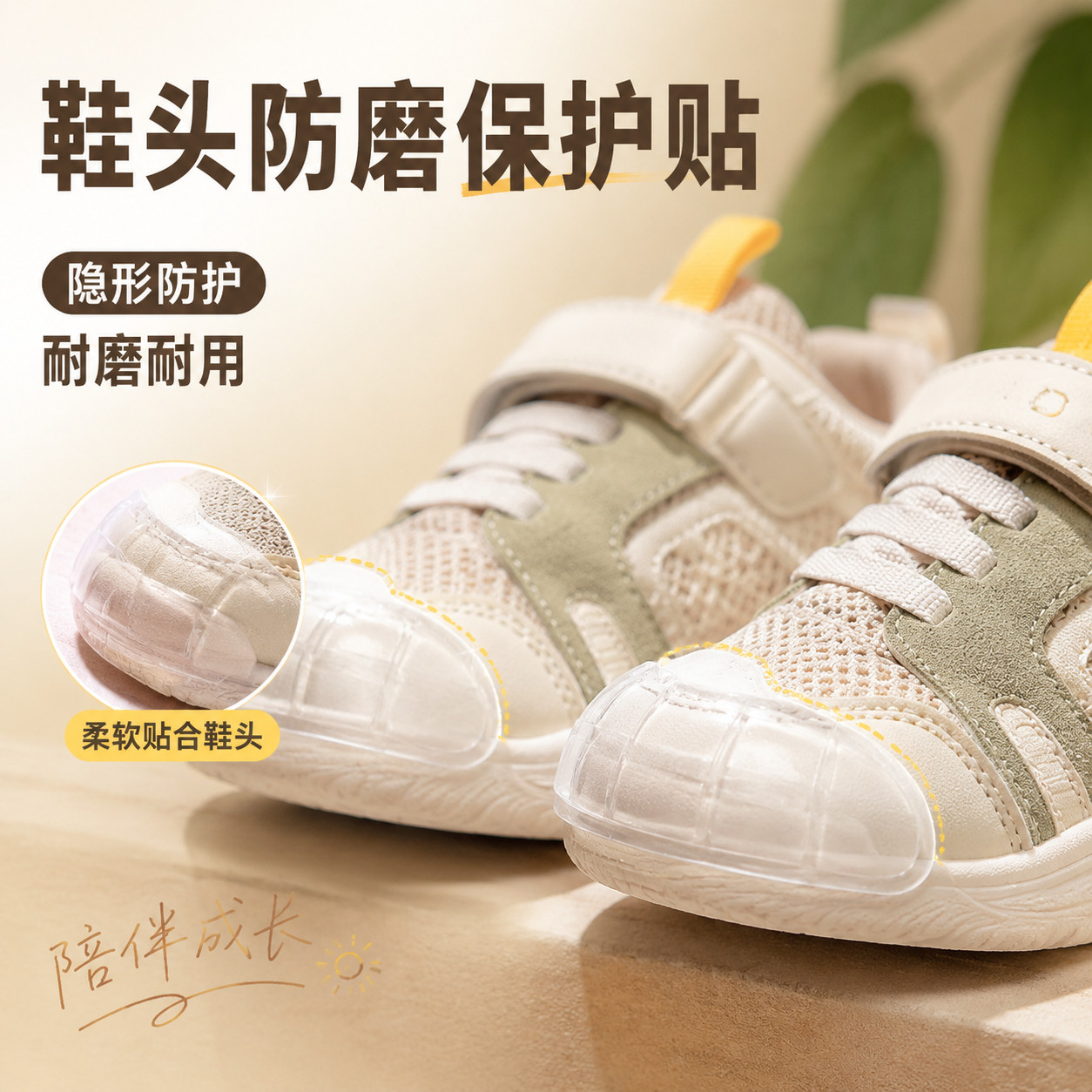 鞋尖保护头磨损修复鞋子保护套防踢鞋尖防脏隔离胶带防磨透明隐形