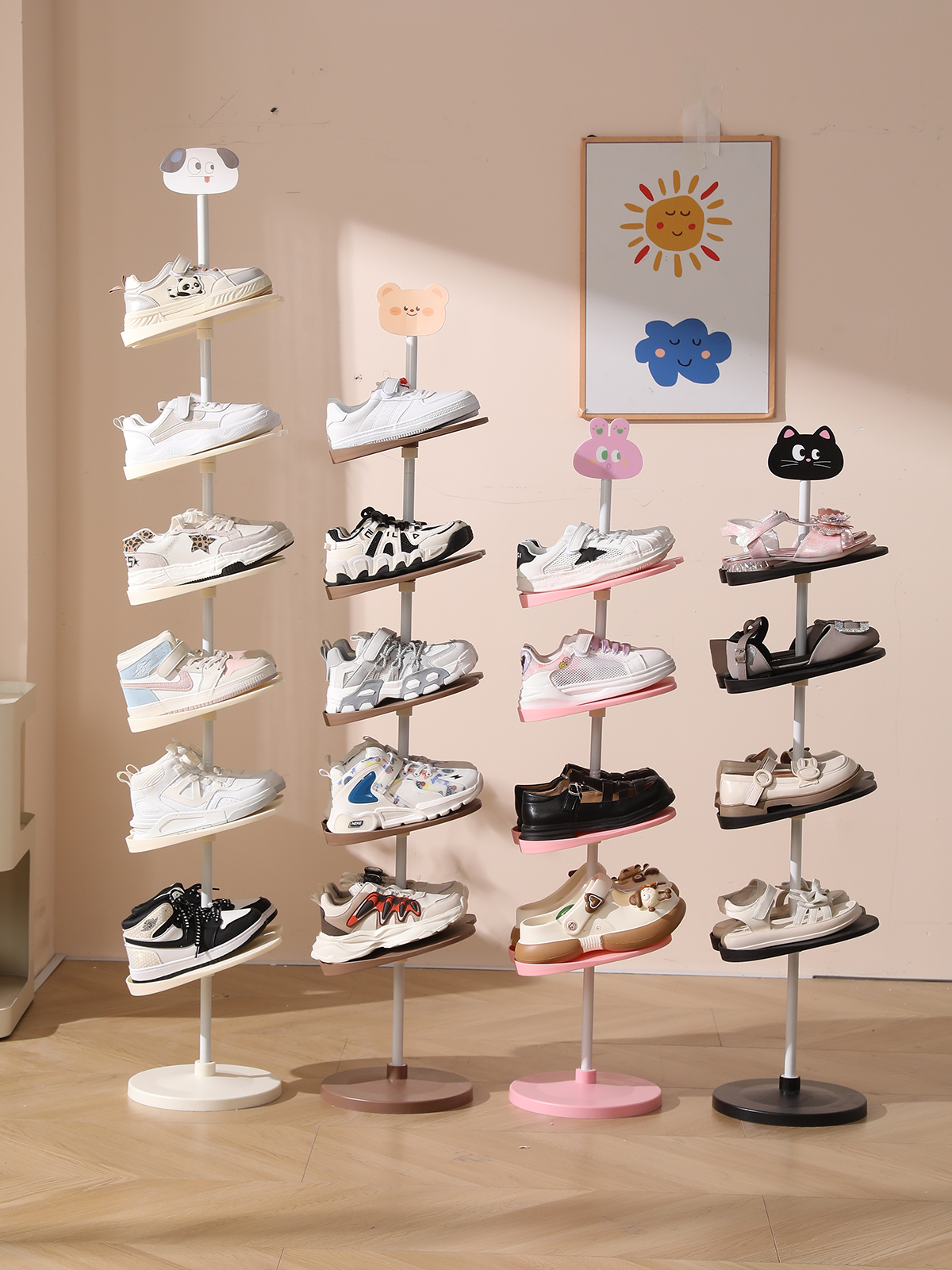 三梦儿童鞋架小型宝宝专用鞋架鞋架多层家用门口儿童专用鞋架收纳