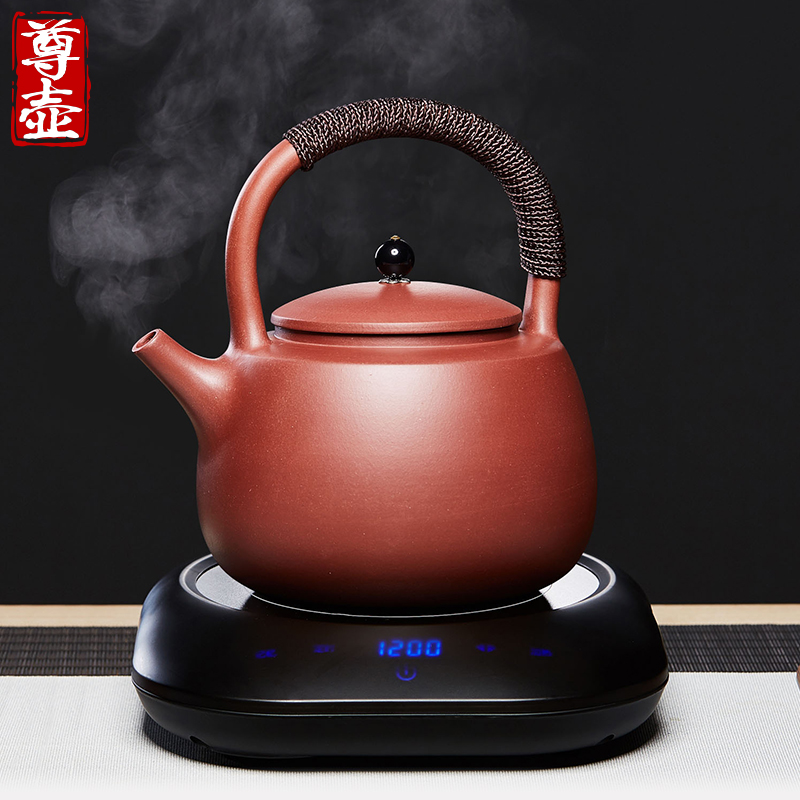 宜兴紫砂烧茶壶家用提梁煮茶烧水壶电陶炉煮水蒸茶器电热茶炉茶具