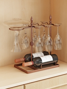 红酒杯架倒挂红酒架摆件展示托架挂杯架醒酒器支架轻奢高档置物架