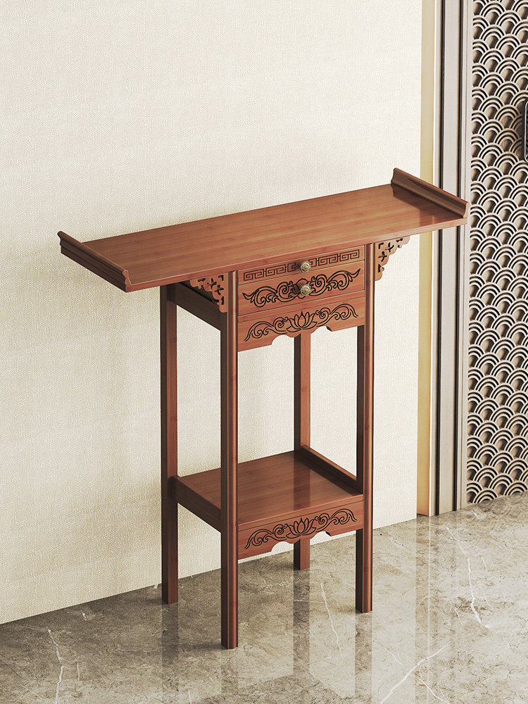 供桌供奉财神爷柜家用佛龛新中式立柜菩萨关公摆放佛像贡桌香案台