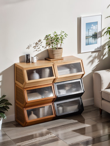 收纳柜抽屉式楠竹家用储物柜卧室多层五斗柜客厅落地床头置物柜子