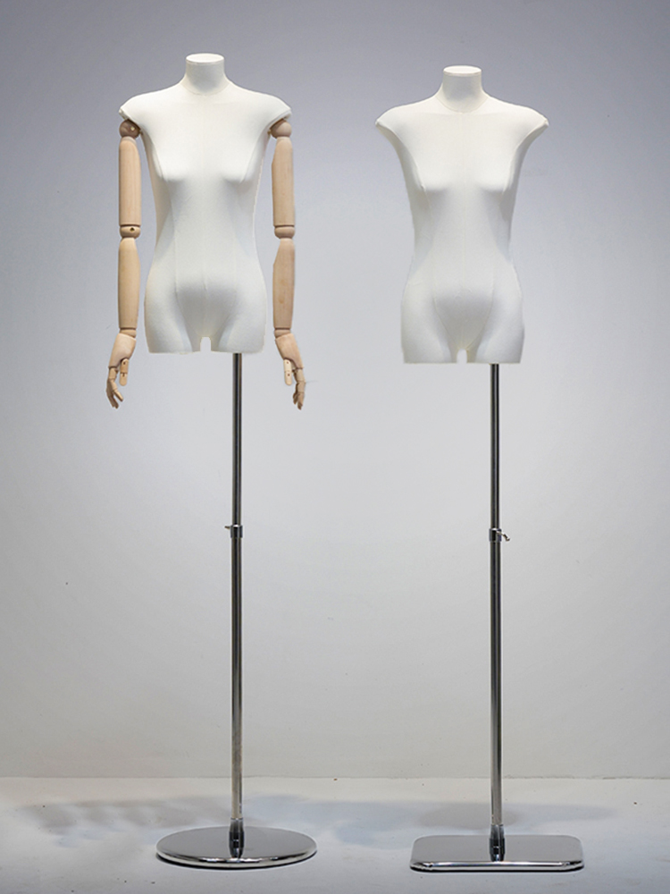 韩版扁身模特道具女装假人偶扁平胸橱窗人台衣服装店展示架半全身