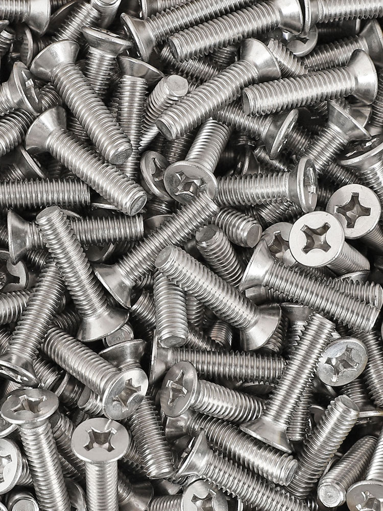 M1M1.2M1.4M1.6M2 304不锈钢平头/沉头十字小螺丝KM螺钉*3x4x5x60