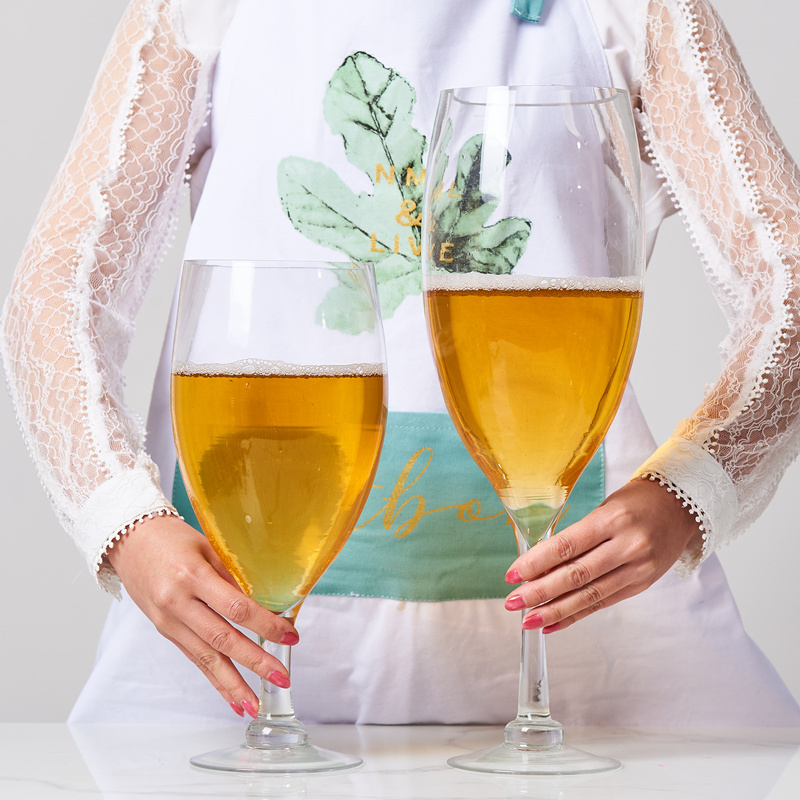 超大婚礼敬酒杯大号英雄啤酒杯子大容量婚礼红酒杯特大奶茶高脚杯