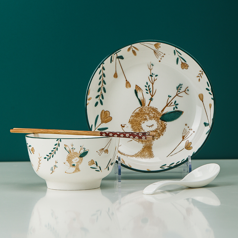 EY/恩益小鹿餐具套装1人食用餐具套装