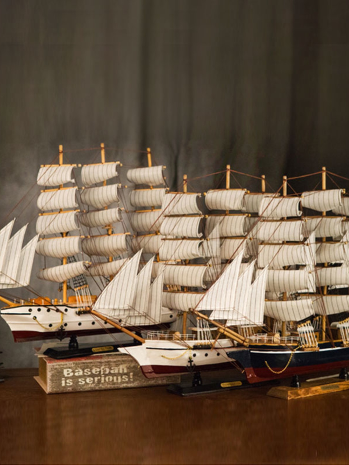 大型实木一帆风顺帆船摆件客厅电视柜酒柜开业老板办公室大堂摆设