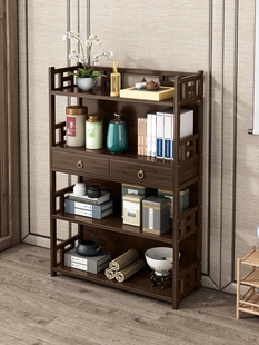 博古架中式隔断家用茶叶具收纳小型展示柜摆件置物架子客厅室家用