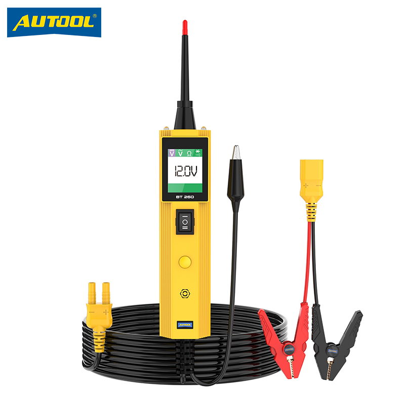 AUTOOL 汽车电路检测仪电阻断路短路测试工具12V/24V电路测电笔