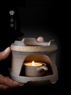 中式复古温茶炉家用蜡烛加热茶壶底座创意泡茶保温炉功夫茶道配件