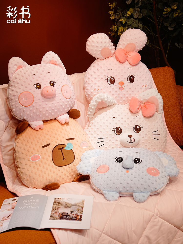 抱枕被子两用二合一午休汽车折叠车用枕头办公室午睡空调被带毯子