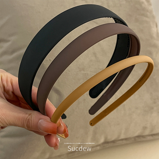 老人用的发夹简约光板带齿子洗脸发箍女浏海碎发神器头饰防滑压发