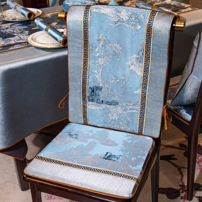 椅子套罩靠背巾座椅套中式餐桌椅垫套家用现代简约四季通用椅背巾