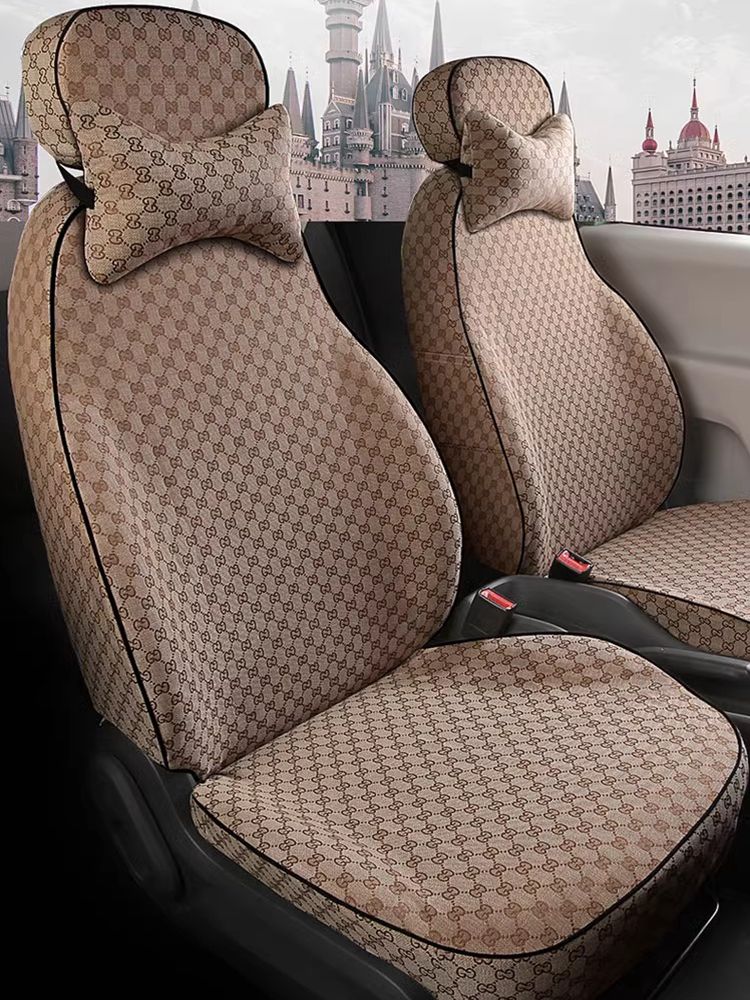 现代瑞纳专用全包新款汽车座套亚麻布座垫悦动朗动伊兰特亚麻椅套