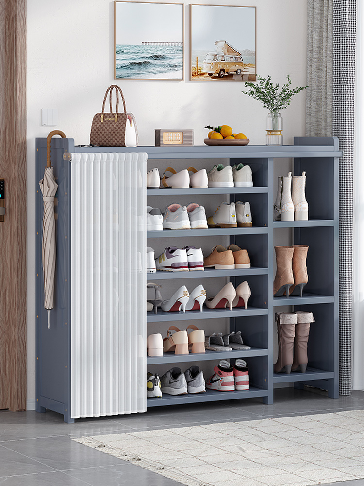 带帘鞋架子家用门口多层简易鞋柜经济型宿舍出租屋用新款2025爆款
