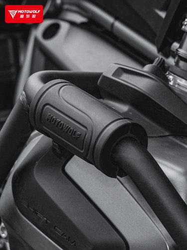 摩多狼赛车摩托车护杠加厚装防撞块机车改装配件保险杠防摔保护套