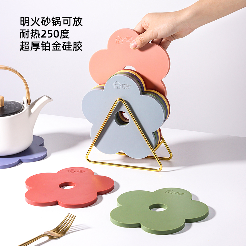 隔热垫硅胶防烫垫餐桌垫厨房砂锅垫北欧碗垫餐盘子垫耐高温菜垫子