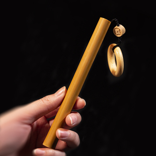 实心竹手把件高密度实心玉竹把件文玩竹子把玩件盘玩玉竹手把棍