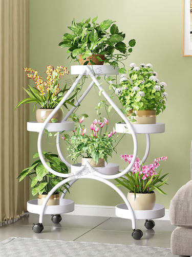 花架阳台2025新款 置物架花架子客厅落地式多层铁艺绿萝植物摆放