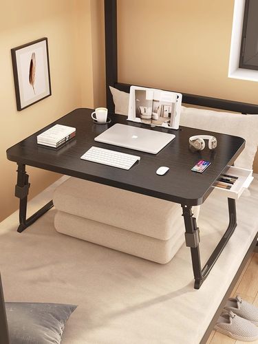 床上小桌子可升降折叠桌学生宿舍学习桌笔记本电脑桌家用卧室飘窗