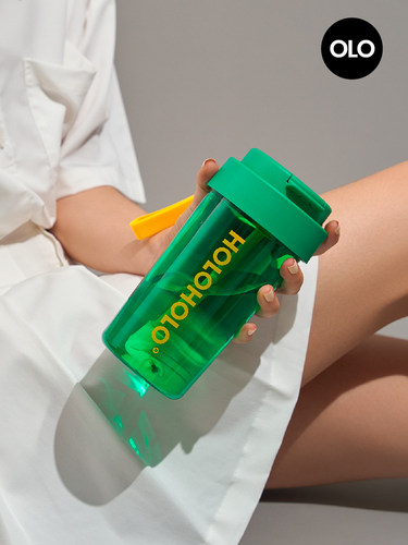 holoholo大容量水杯女运动夏季塑料儿童吸管杯学生随行杯子耐高温