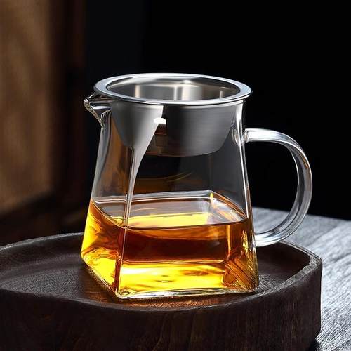 2026新款玻璃茶具大小号公杯耐热温高硼硅玻璃加厚公道杯茶漏过滤