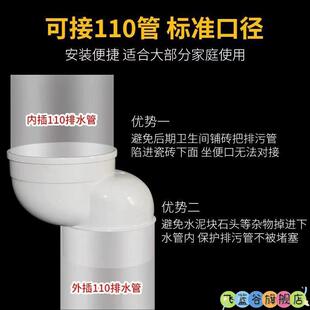 50地漏移位器PVC偏置直接50偏心75 110下水管马桶移位接头配件2.5
