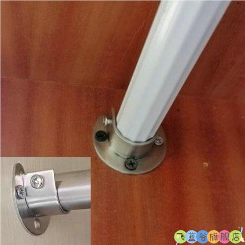 伸缩杆两头固定器打孔窗帘杆支架托安装配件支撑架单杆一整套2025