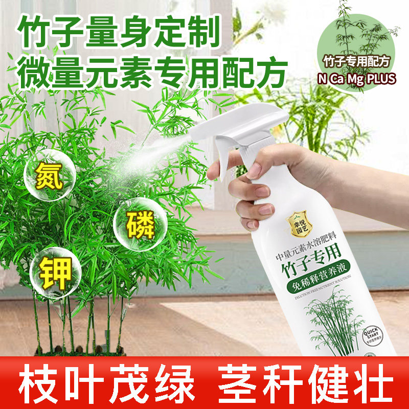 竹子营养液预防叶子发黄盆栽竹子专用肥料免稀释液体肥水溶肥