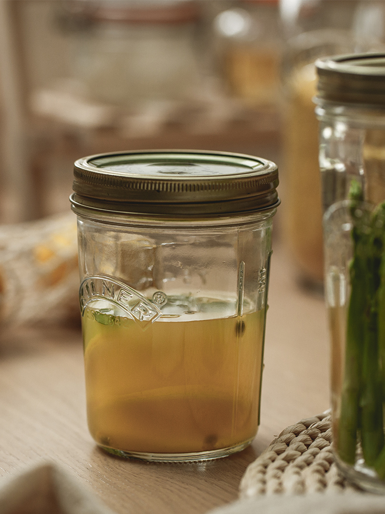 Kilner玻璃密封罐泡菜坛子泡酒果酱瓶厨房腌制瓶子家用梅森收纳罐