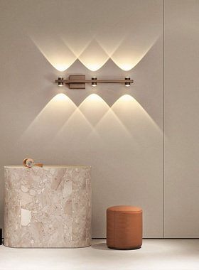 2025新款极简卧室床头灯楼梯过道玄关壁灯创意轻奢客厅背景墙壁灯