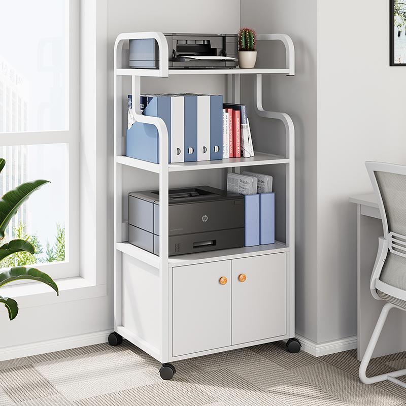办公室文件柜子储物柜多层带轮可移动资料柜收纳柜打印机置物架