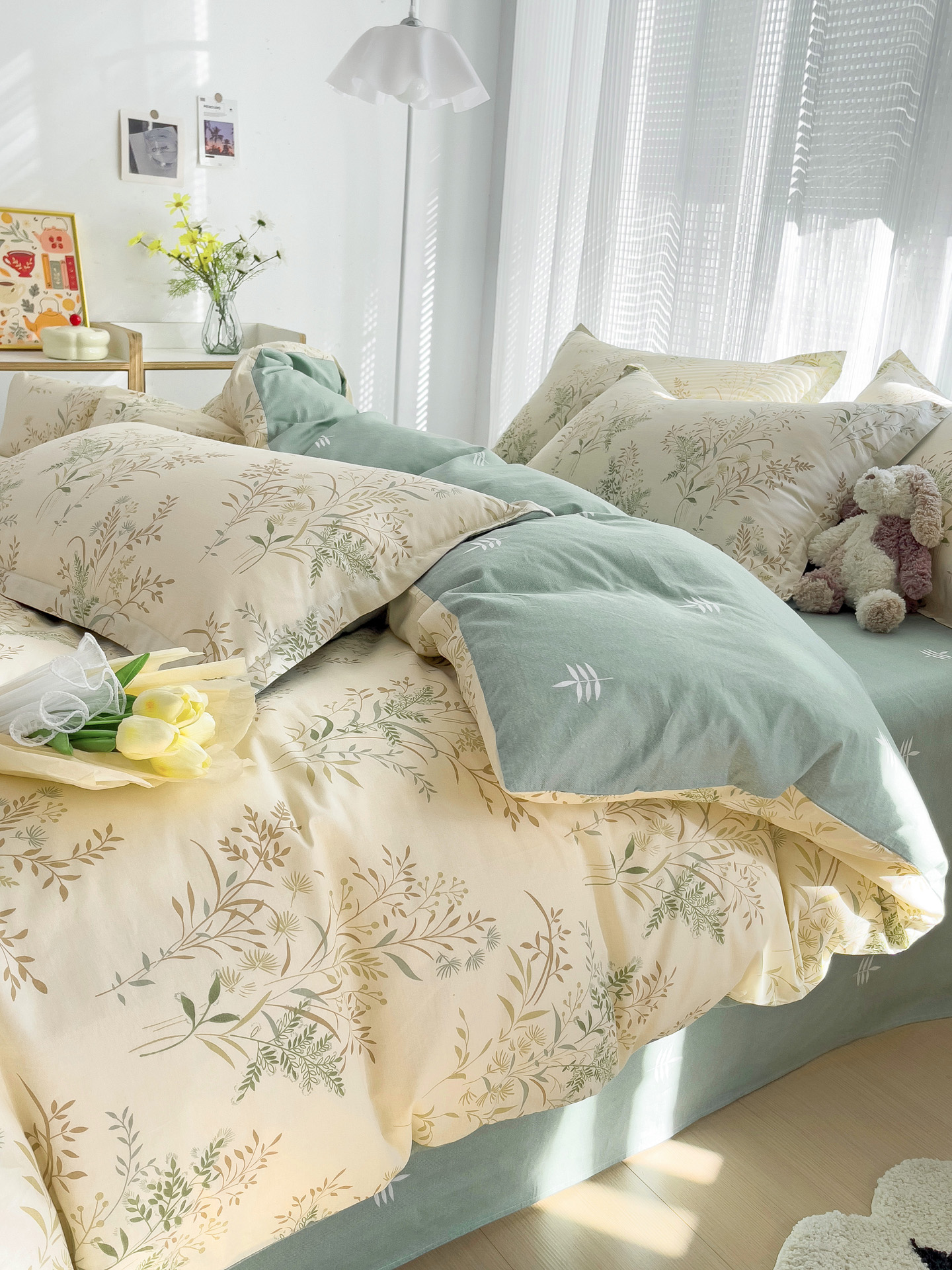 全棉被套单件1.5*2.15米学生单人宿舍200x230x229cm双人纯棉被罩