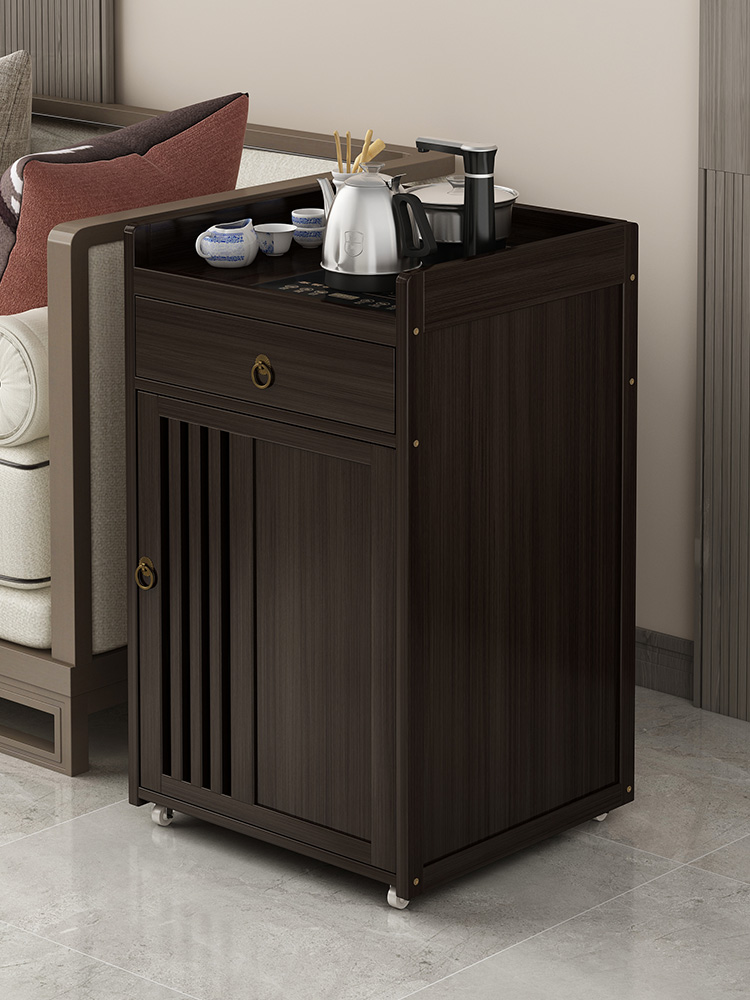 可移动茶几推车烧水壶一体家用茶水柜沙发边几阳台角柜非实木茶台