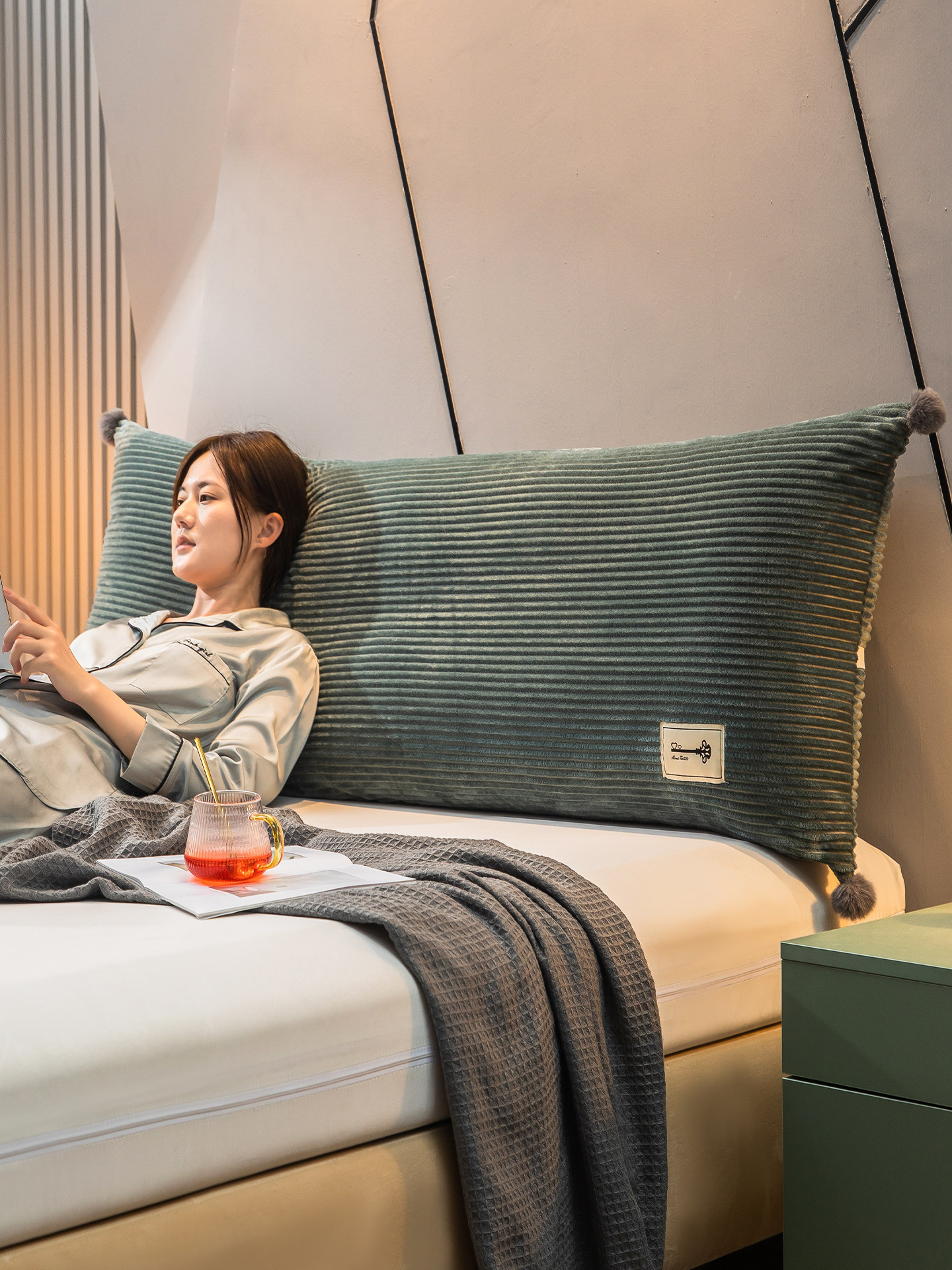 高级感靠枕床头防撞软垫床头靠背榻榻米软包大靠垫抱枕长条拆洗,居家布艺,床头靠垫,淘宝优惠券,粉丝福利购,淘宝优惠卷