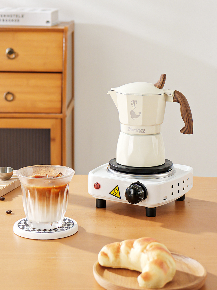 鸣感摩卡壶意式浓缩咖啡壶家用小型手冲咖啡壶套装煮咖啡机摩卡壶